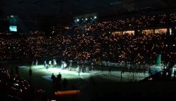 Lights in the Sparkassen-Arena-Kiel.