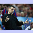 Barca's coach Xavi Pascual.