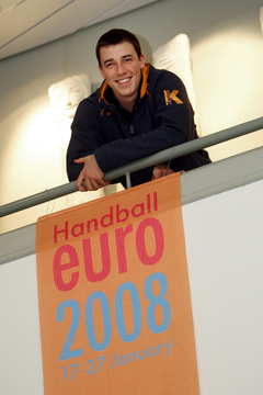 THW-Nationalspieler Dominik Klein bei der EM 2008 in Norwegen.