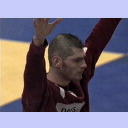EM 2002-Finale: Henning Fritz - mit Irokesenfrisur.