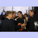 EHF-Pokal-Finale 2002, Rückspiel: Empfang am Vereinsheim - Lövgren mit Oberbürgermeister Gansel und Provinzial-Vorstandsvorsitzendem Reime.