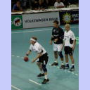 Handball-Bundesliga-Cup 2002: Nikolaj with new hair style.