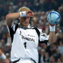Johan at a penalty.