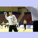 EM 2006: Training vor dem Turnierstart: Henning Fritz.