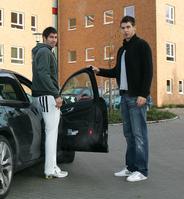 Nikola Karabatic (links) mit seinem 18 Jahre alten Bruder Luka.