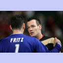 WM 2007: GER-ARG: Henning Fritz und Christian Zeitz.