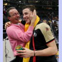 WM 2007: FRA-GER: Dominik Klein mit seinem Vater Theo.