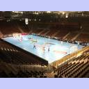 Training in der Veszprem-Arena.