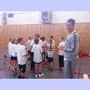 Momir Ilic trains elementary school kids.