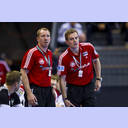 WM 2013: GER-ARG: Das deutsche Trainerteam.