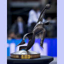 WM 2013: DEN-ESP: Der Weltmeister-Pokal.