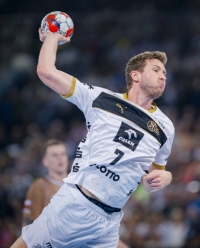 Magnus Landin Jacobsen in action. Magnus Landin Jacobsen in action.