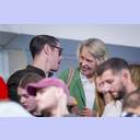 Kim Andersson und Sabine Holdorf-Schust im Gesprch.