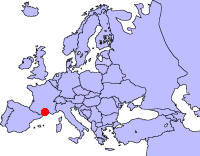 Montpellier liegt 1560km entfernt von Kiel.